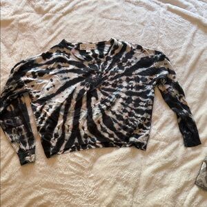 Vintage Havana Black and Cream Tie-Dye Sweater